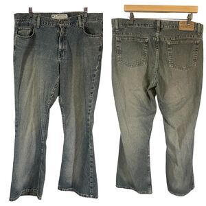 AEO Womens Blue Jeans SIZE 14 100% Cotton American Eagle Outfitters Flare Denim